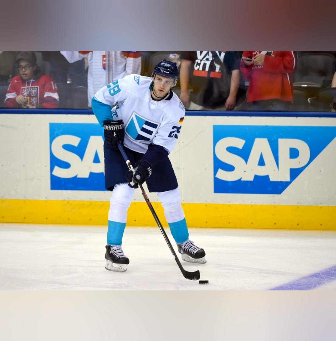 Leon Draisaitl Team Europe 2016 World Cup of Hockey Jersey Adidas XL